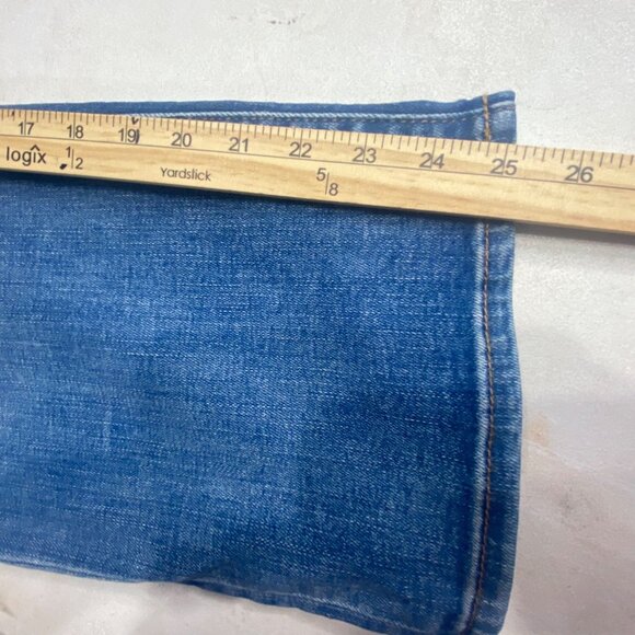Chicos 2R High Rise Straight Leg Crop Jeans Size 12 Med Wash Denim Womens Casual - Picture 9 of 10